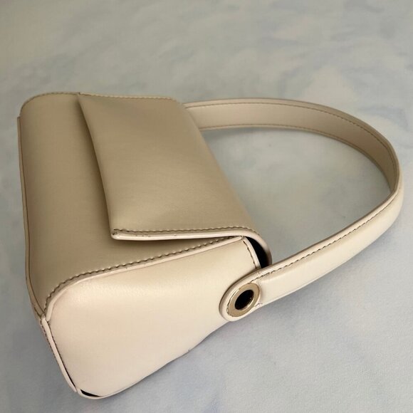 House of Want Beige Vegan Leather 'We Are Chic' Shoulder Bag Purse - Picture 3 of 7